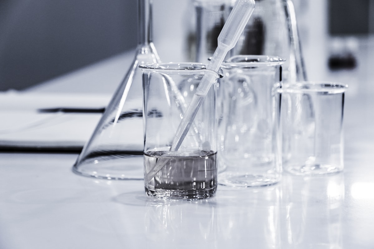 Laboratory glassware for scientific investigation